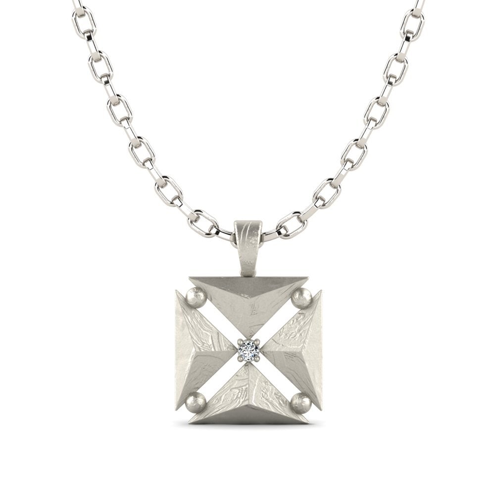 Or Blanc 585 Pendentif pour homme Benali