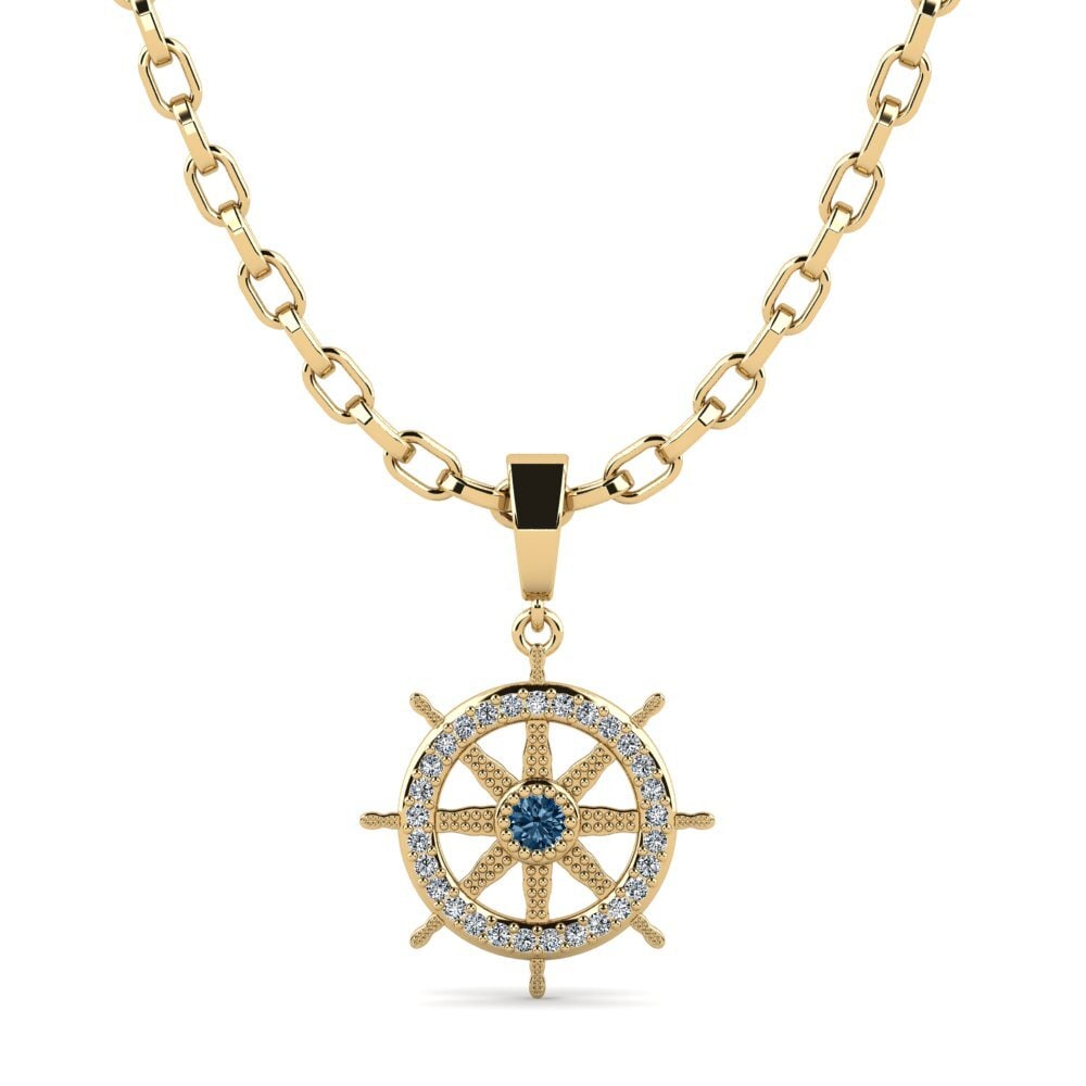 Blue Diamond Men's Pendant Cell