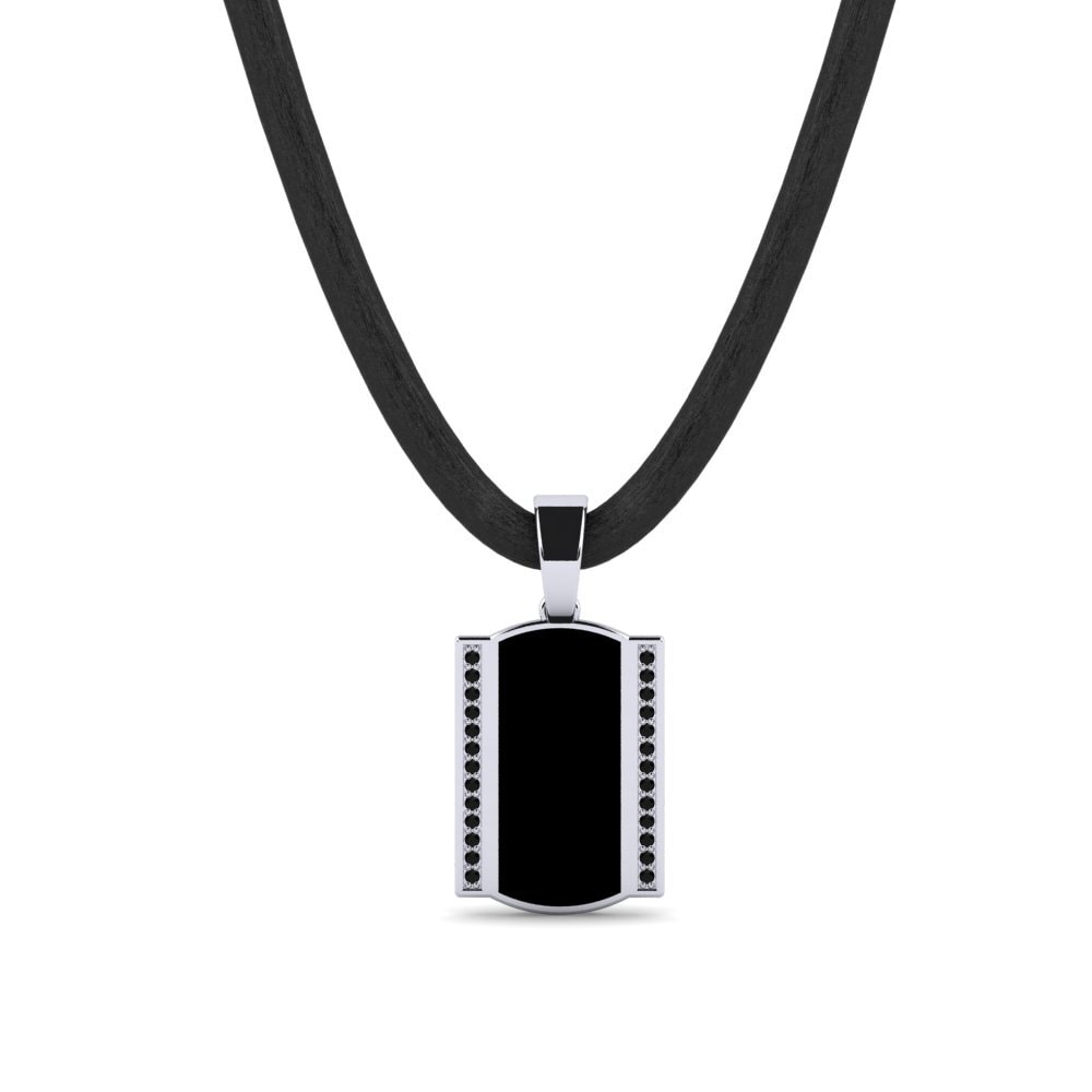 925 Prata de lei Ônix Negro Pingente masculino Cosay