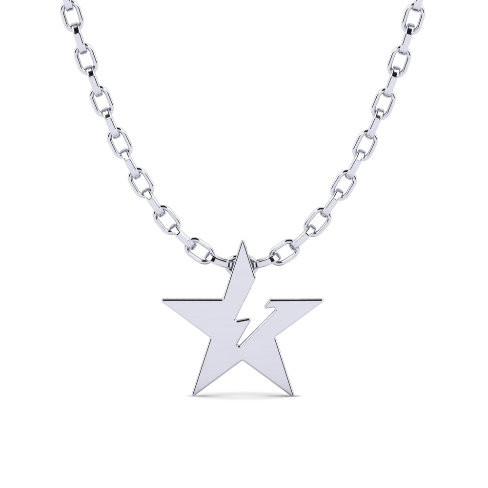 9ct White Gold Men's Pendant Cynsy