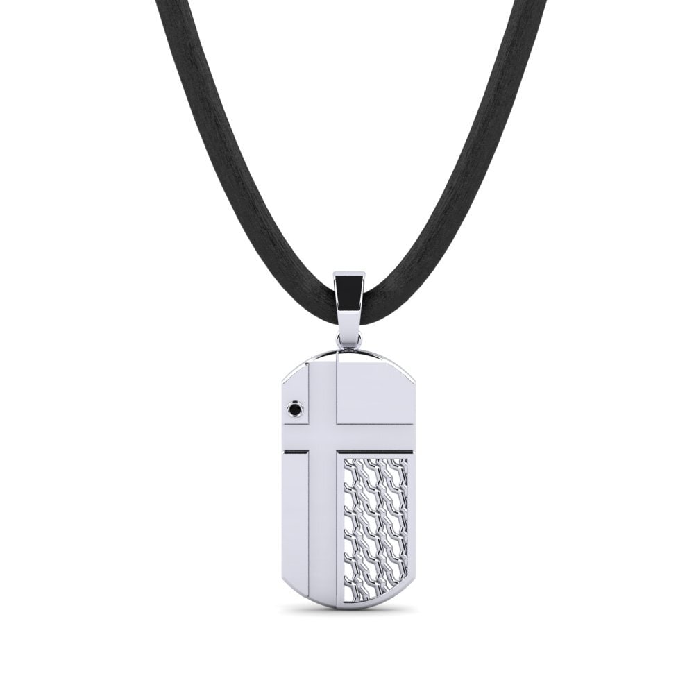 925 Prata de lei Ônix Negro Pingente masculino Pitance