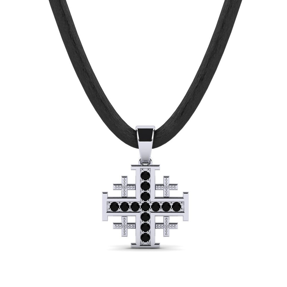 925 Prata de lei Ônix Negro Pingente masculino Plado