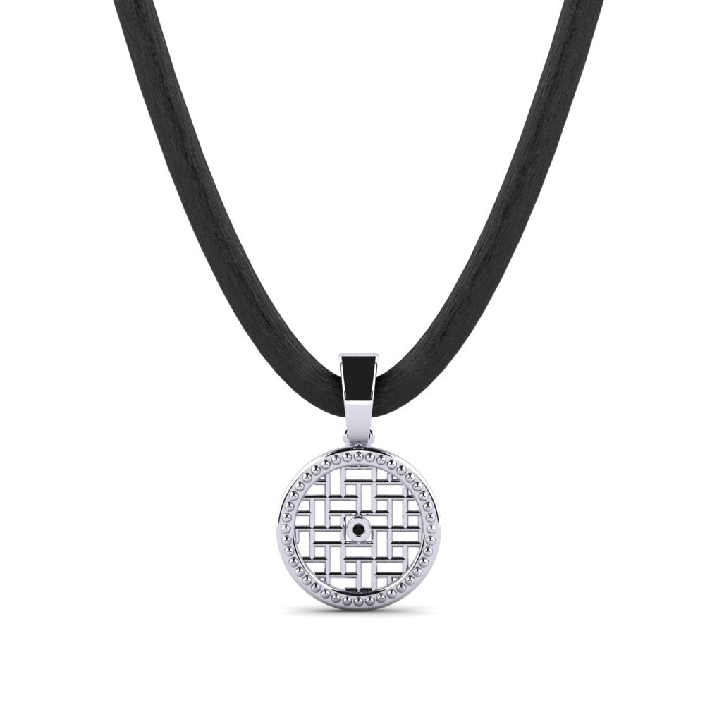925 Prata de lei Ônix Negro Pingente masculino Reveil