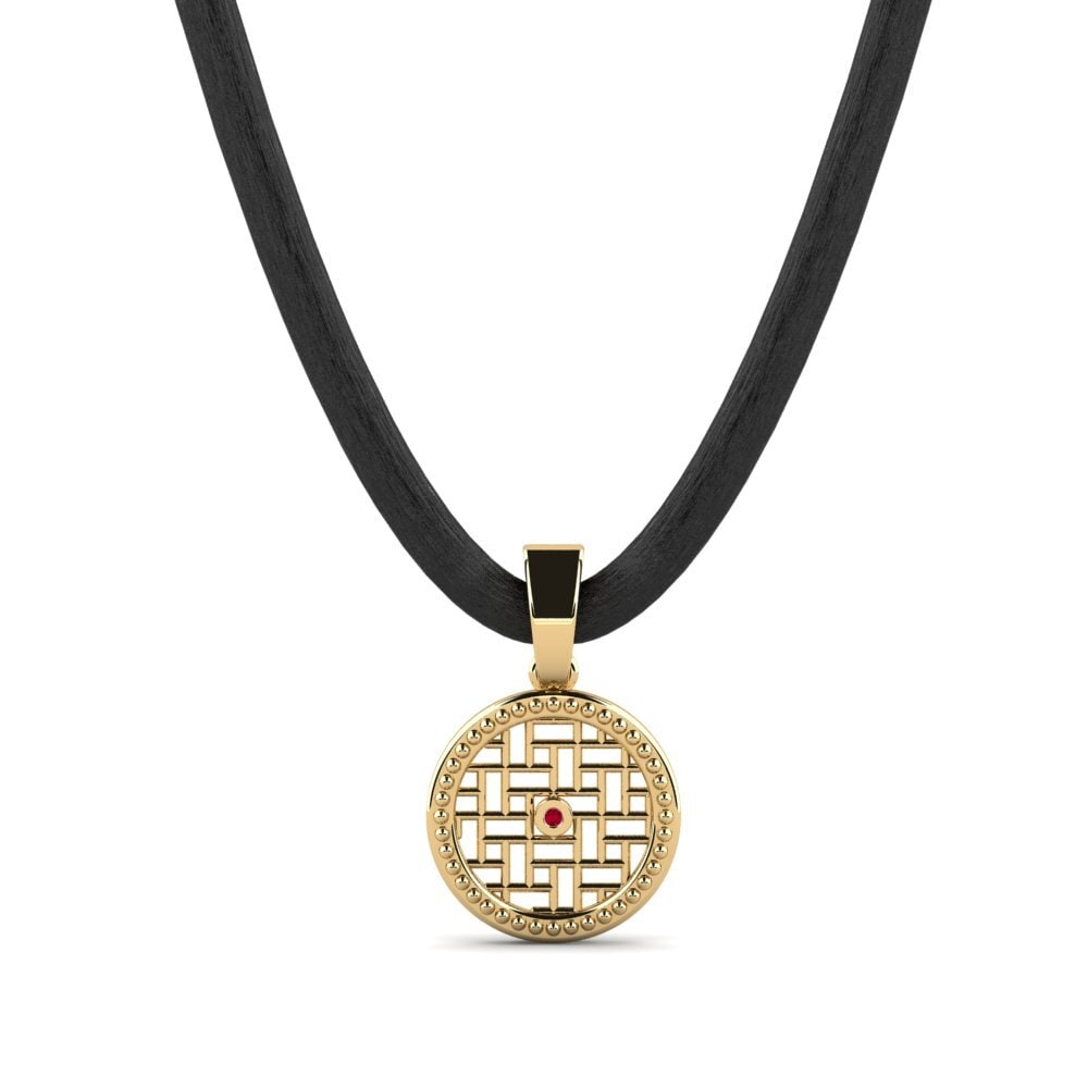 Ruby Men's Pendant Reveil