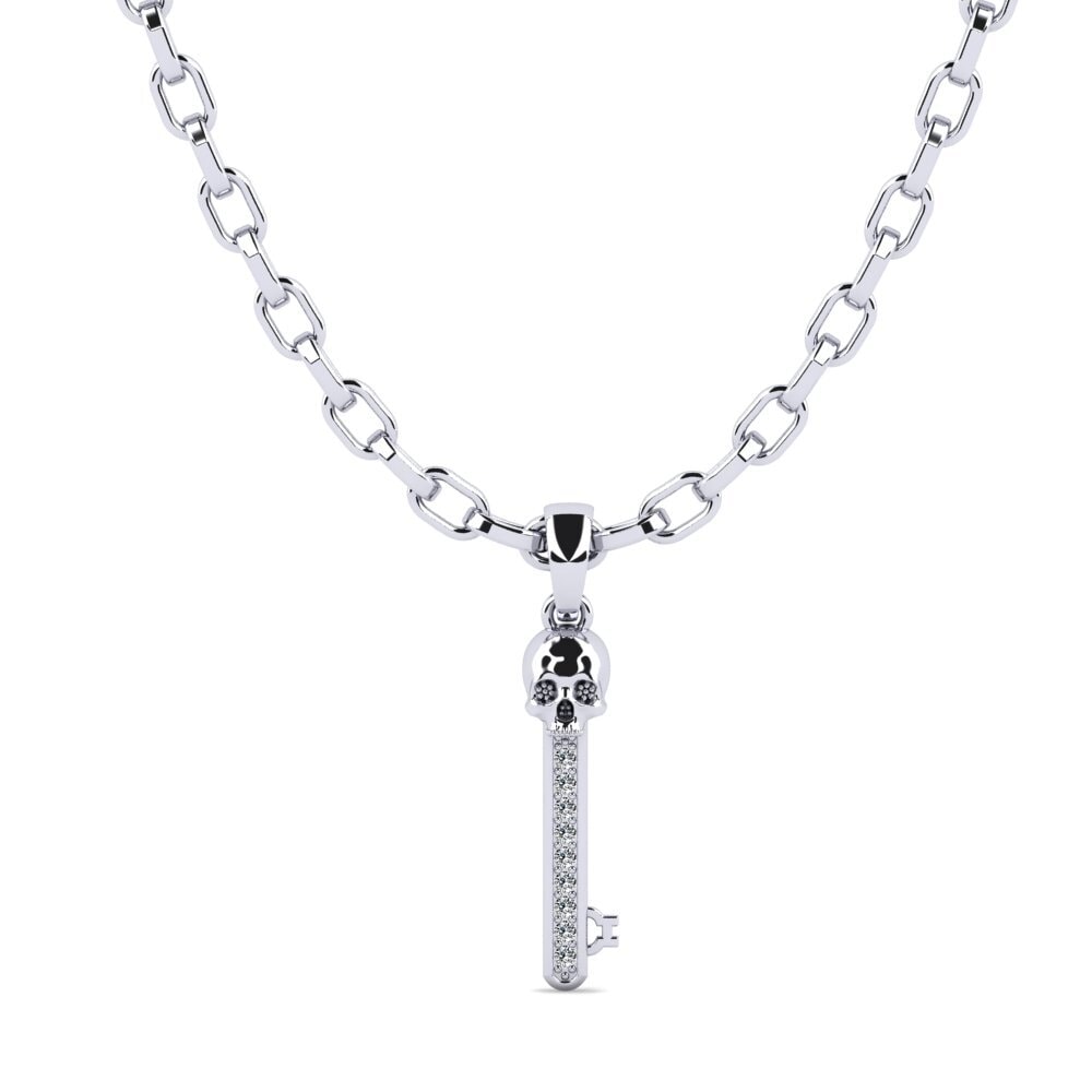 Or Blanc 750 Pendentif pour homme Stosed