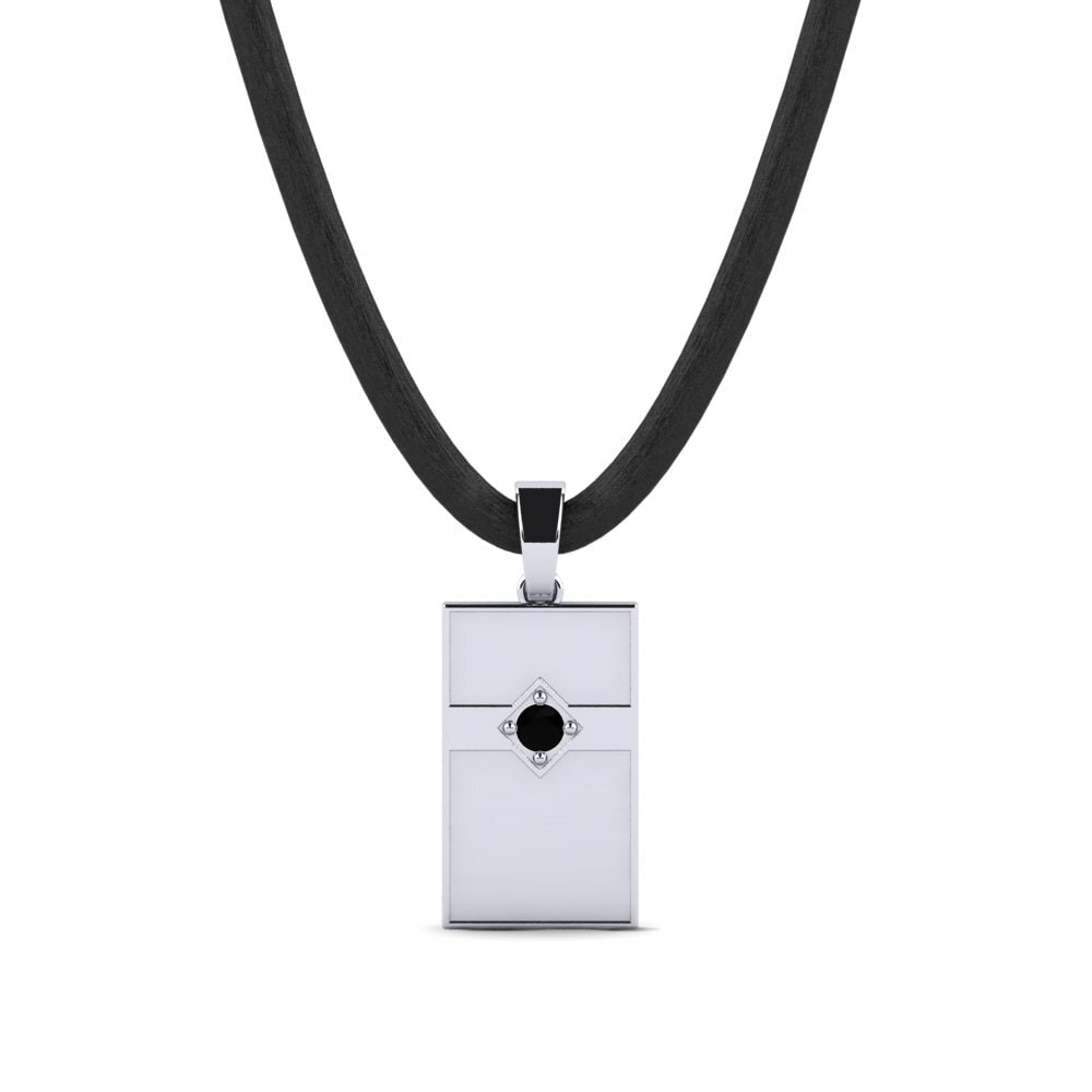 925 Prata de lei Ônix Negro Pingente masculino Vache