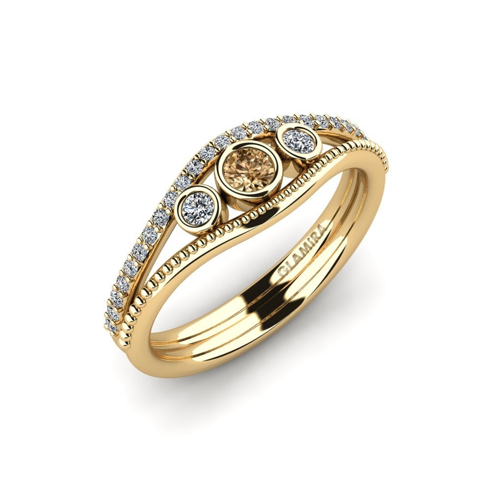 Brown Diamond Engagement Ring Hallstein