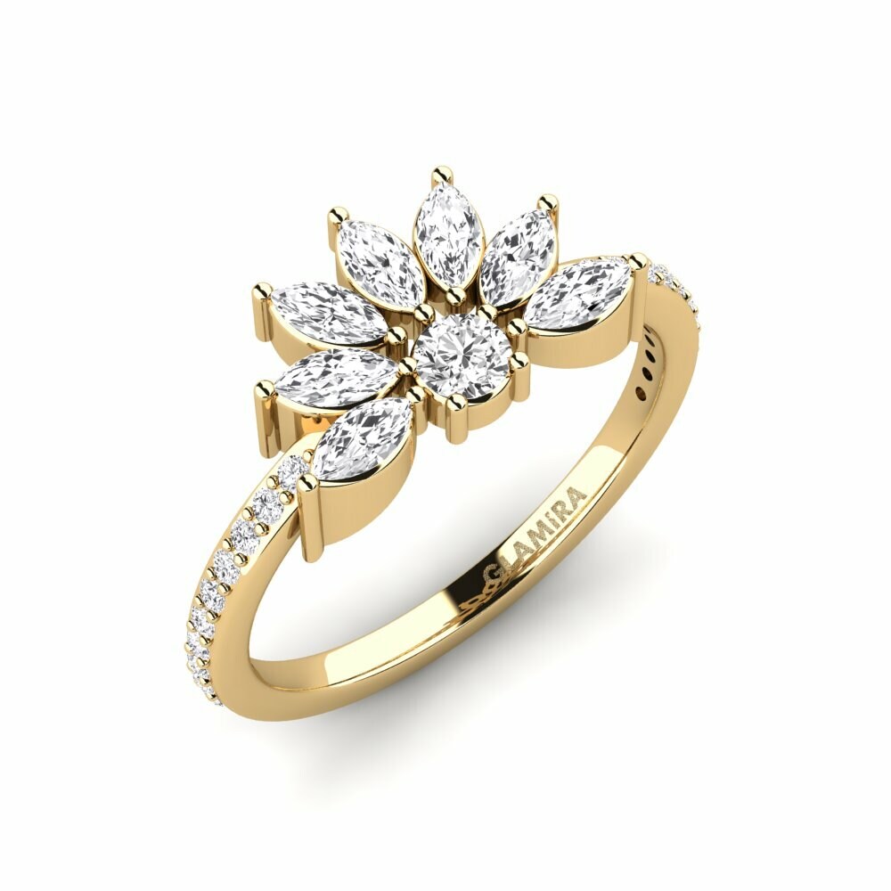 Saphir Blanc Bague Lavials