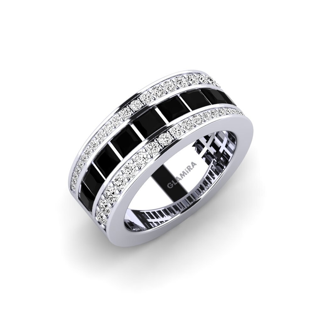 950 Platinum Black Onyx Ring Letoga