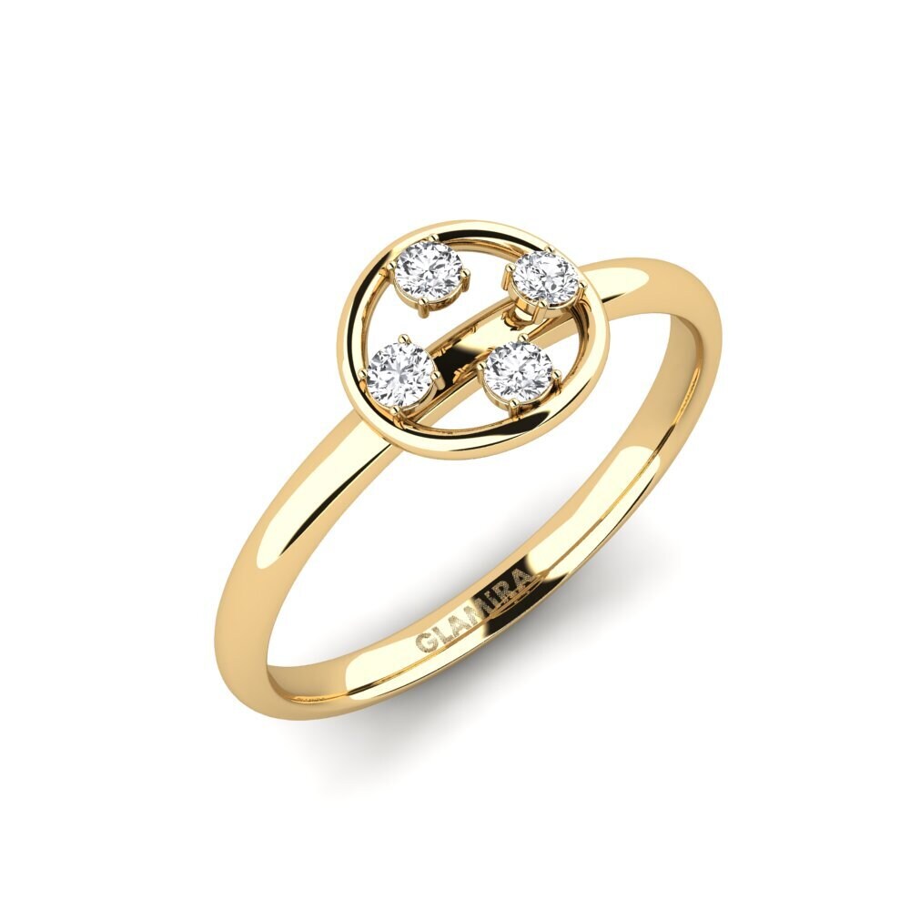 Weißer Saphir Ring Ouste