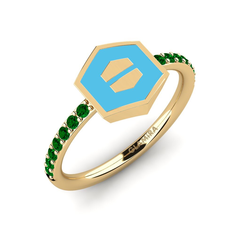 Grüner Zirkonia Ring Sahiralt