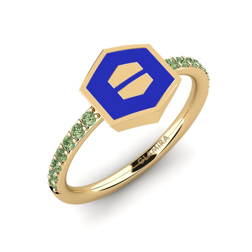 Grüner Diamant Ring Sahiralt