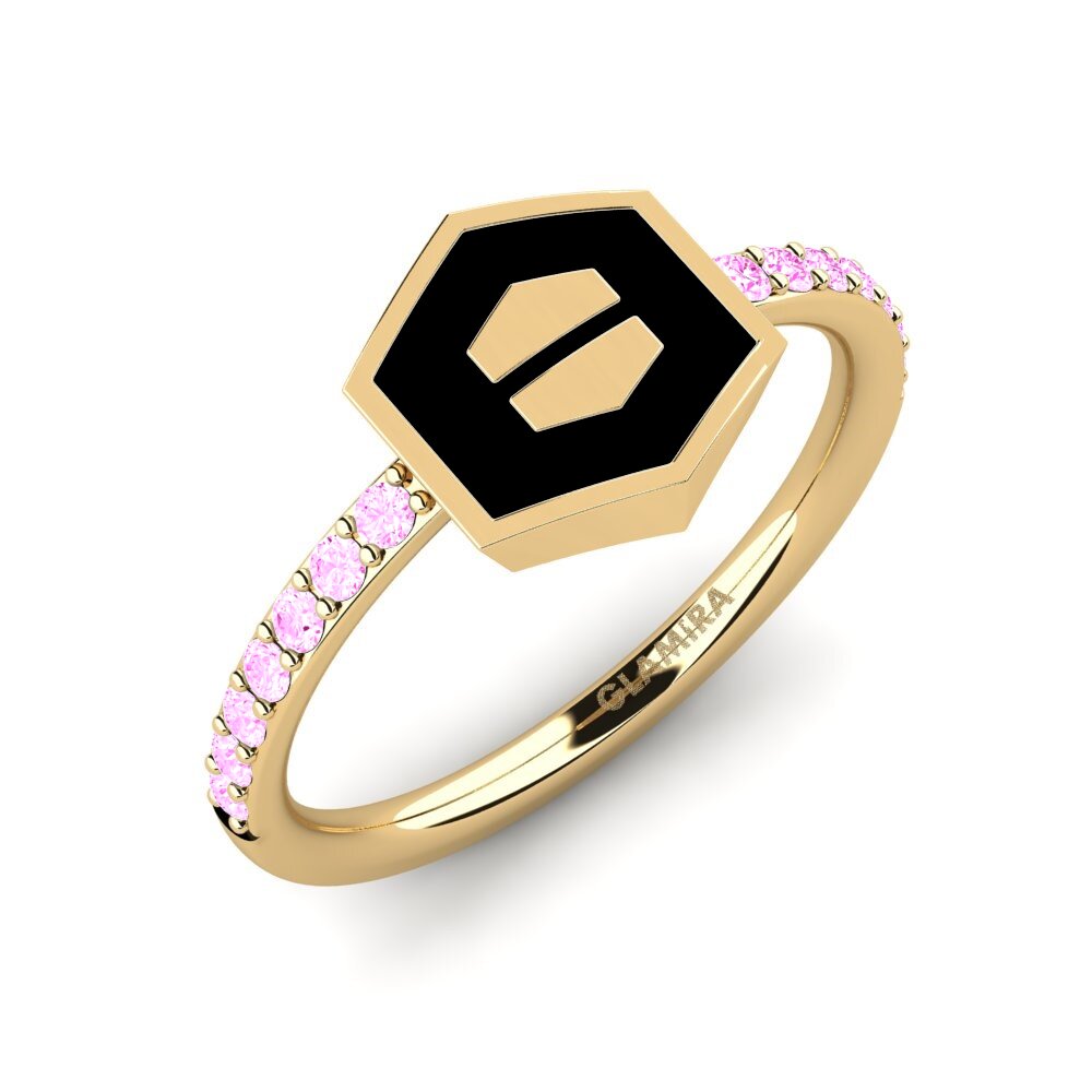 Rosa Saphir Ring Sahiralt