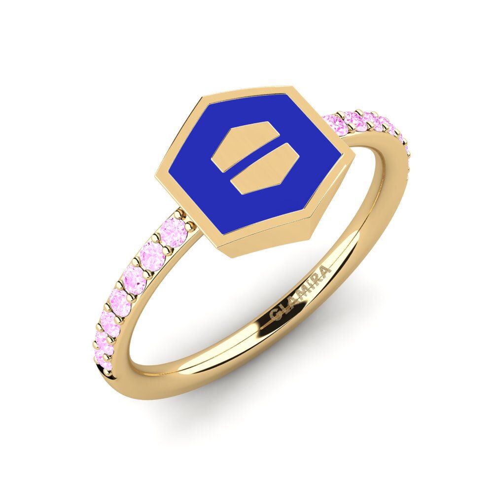 Rosa Saphir Ring Sahiralt
