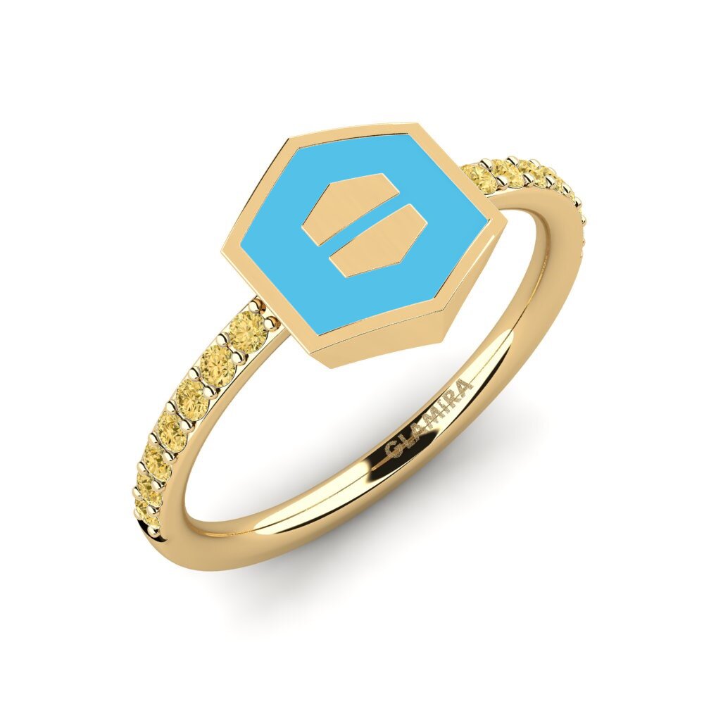 Gelber Diamant Ring Sahiralt