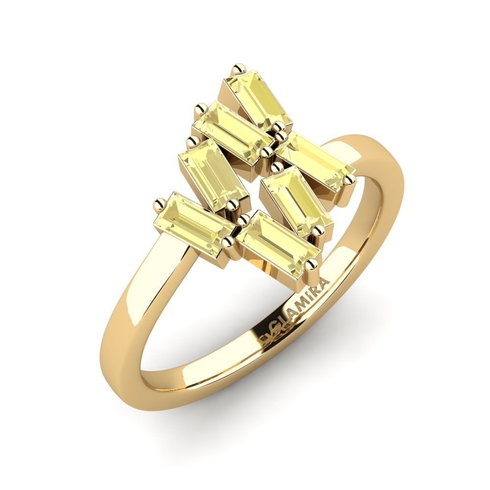Yellow Sapphire Ring Sometied
