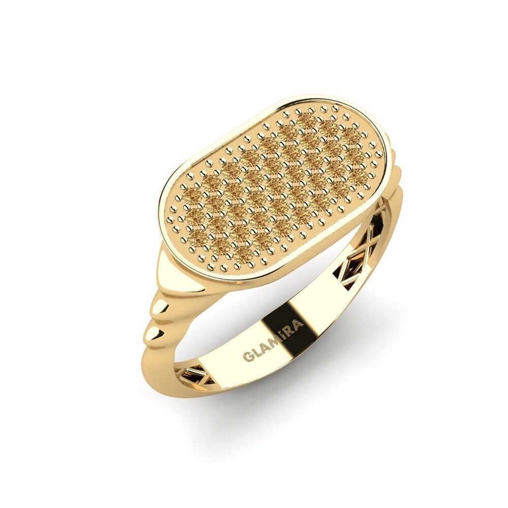 Diamante café Anillo de compromiso Syndcate