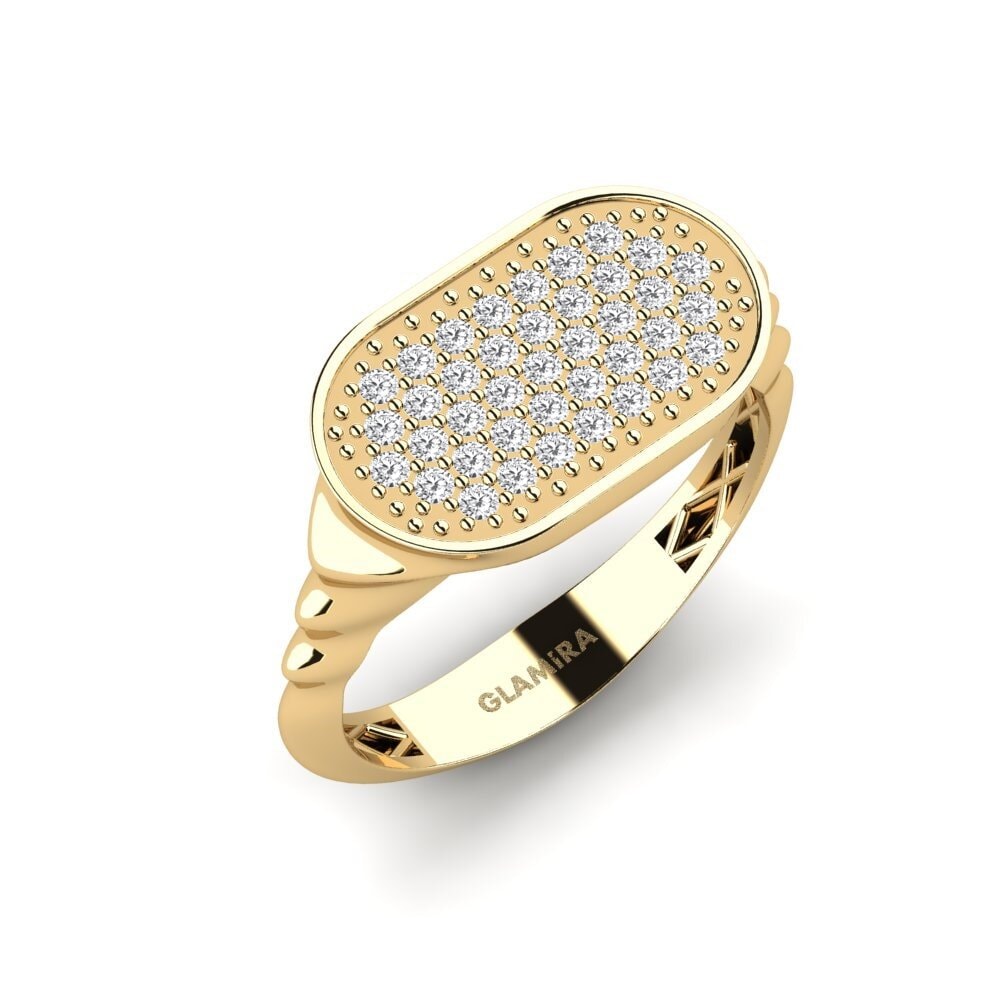 Zafiro blanco Anillo de compromiso Syndcate