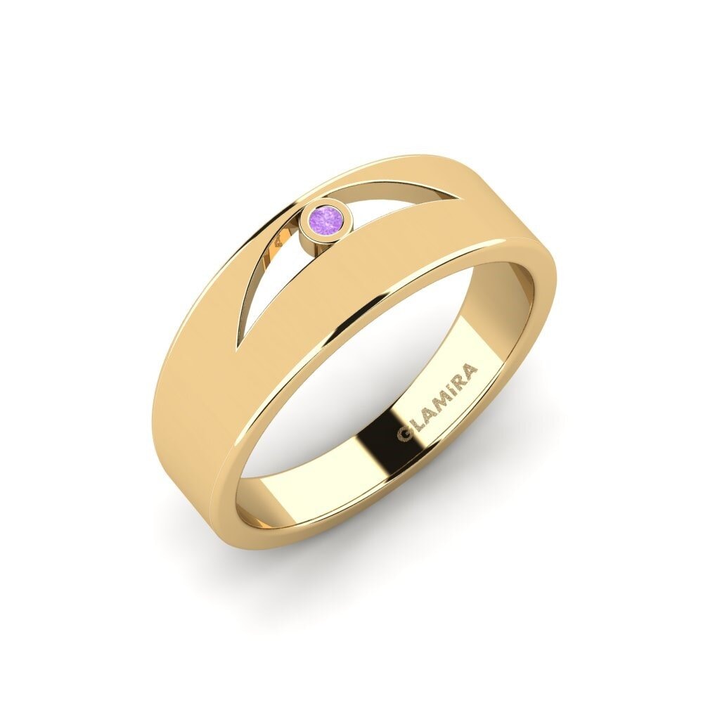Amethyst Engagement Ring Tamist