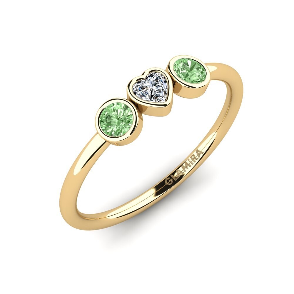 Diamante Verde Anillo Unbowled