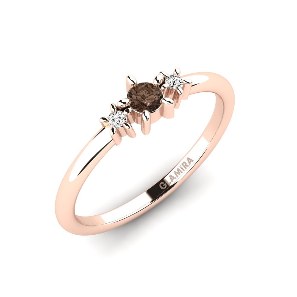 14k Rose Gold Smoky Quartz Ring Yalbers