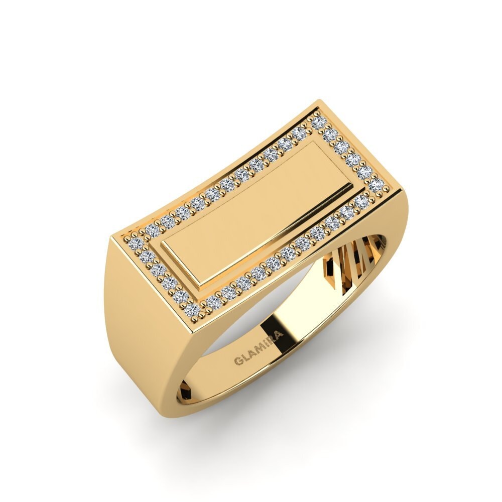 14ct Yellow Gold Men's Ring Myraba