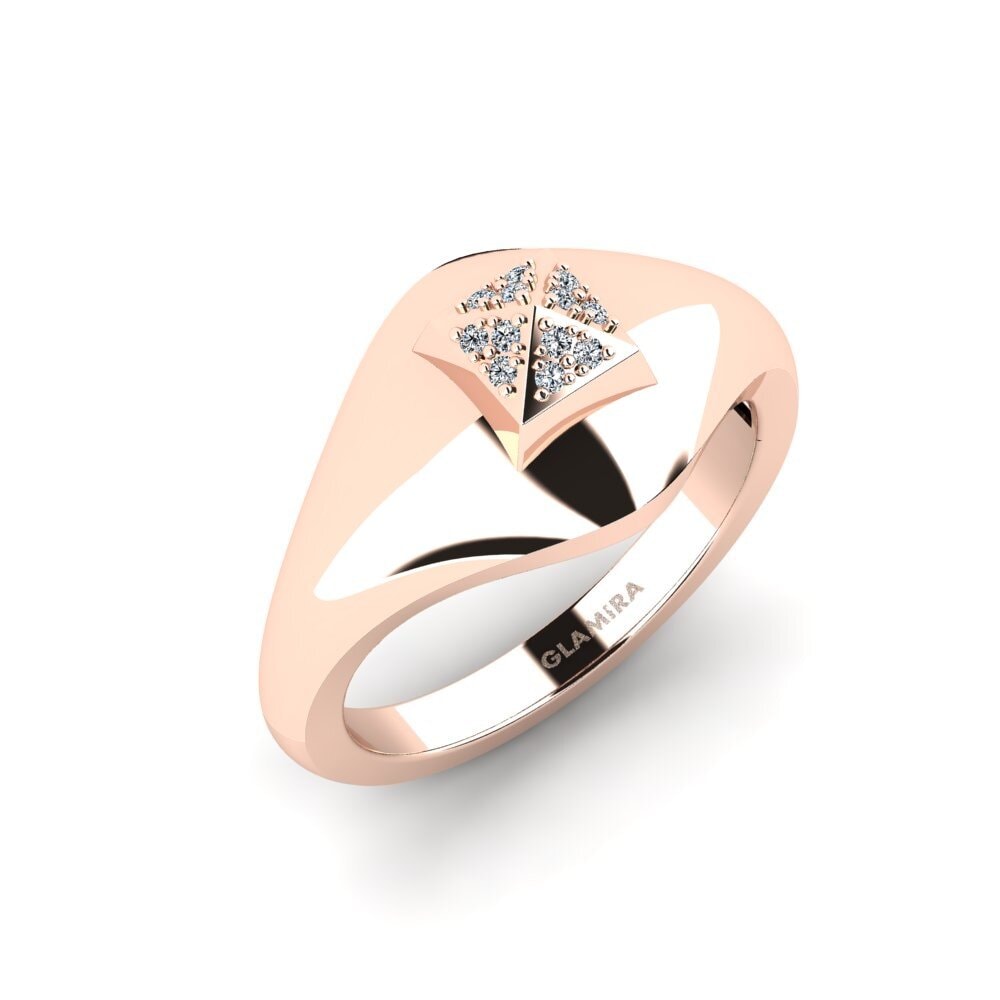 14k Oro Rosa Anillo de Hombre Ngulase