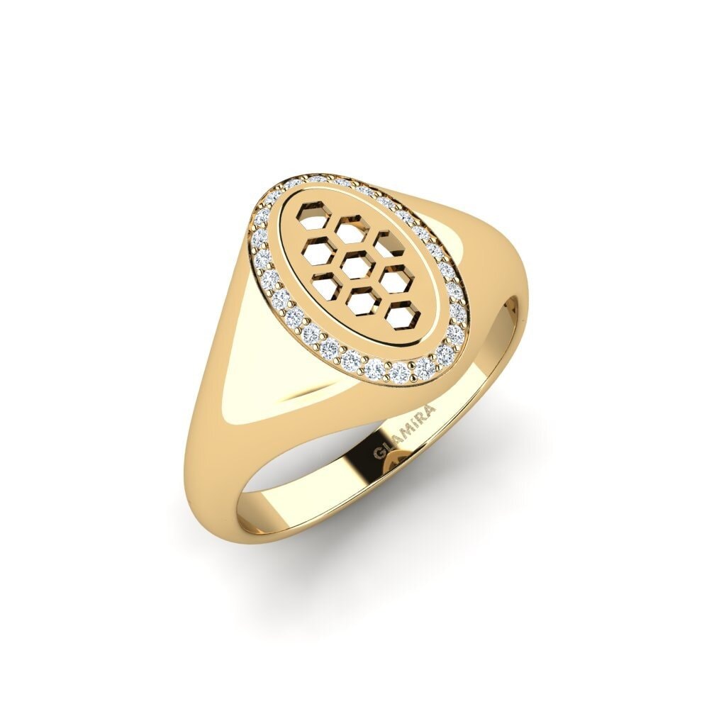 14ct Yellow Gold Men's Ring Omesse