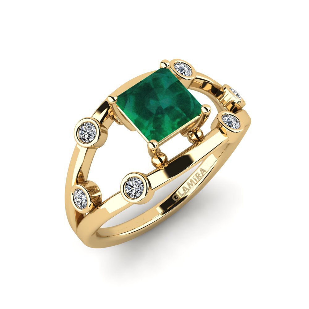 Émeraude Bague de fiançailles Fyhted - Princess
