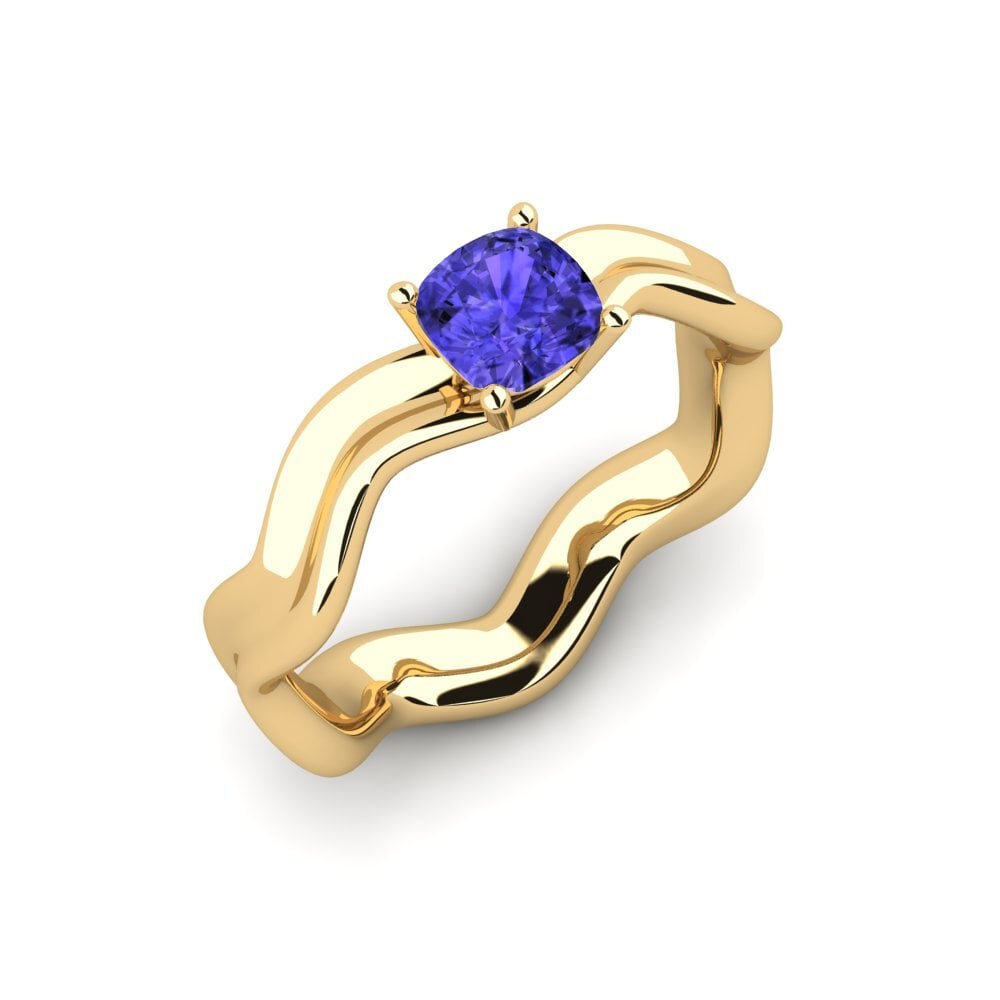 Tanzanite Bague de fiançailles Gungtes - Cushion