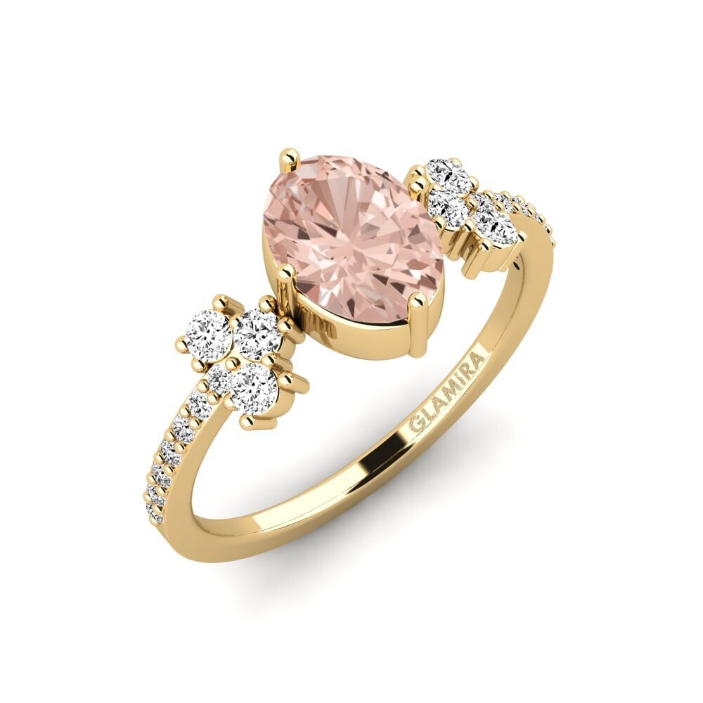 Morganite Engagement Ring Hamdan - Oval