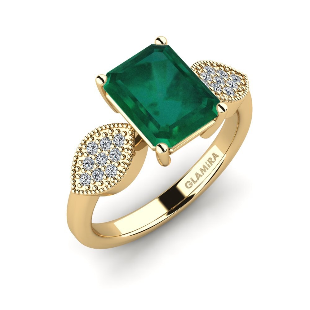Émeraude Bague de fiançailles Hatin - Emerald