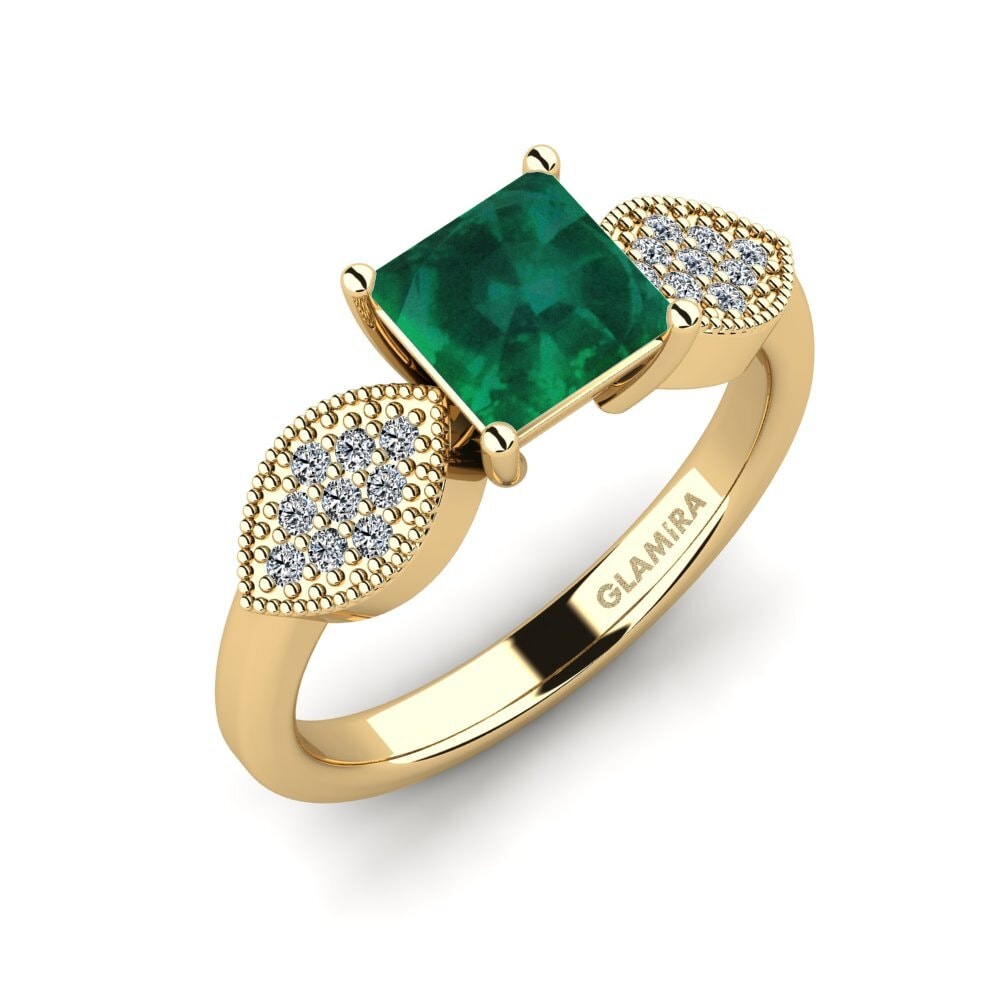 Émeraude Bague de fiançailles Hatin - Princess