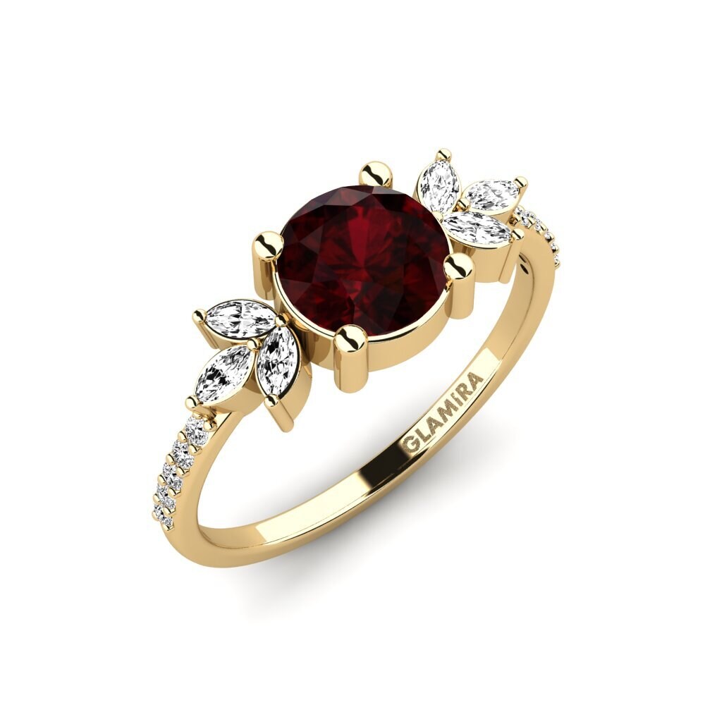 Garnet Engagement Ring Irice - Round
