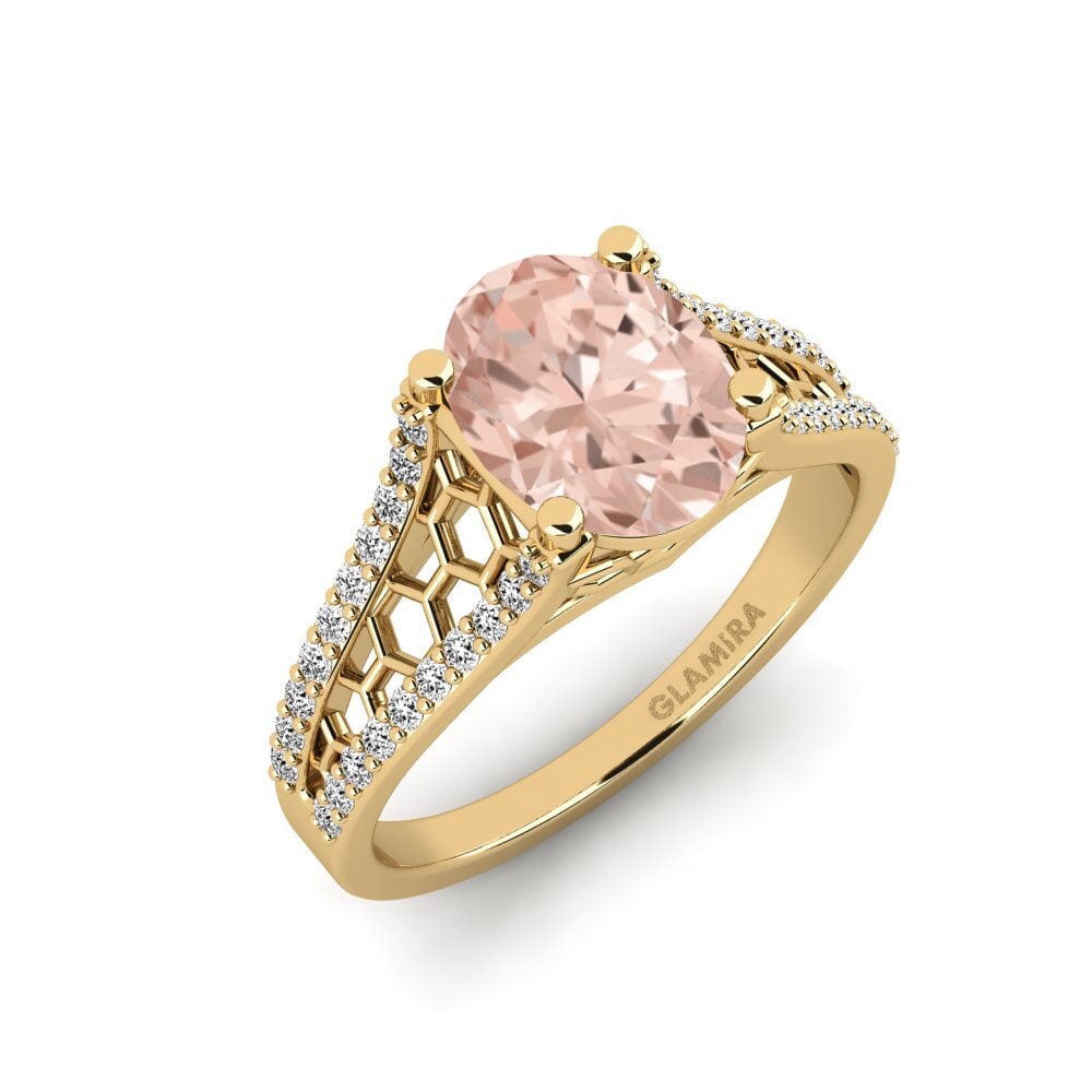 Morganite Engagement Ring Jubda - Oval