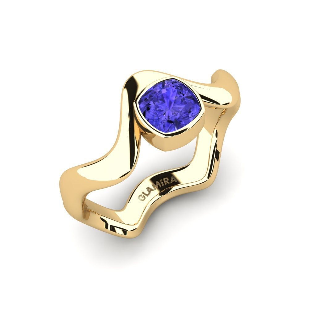Tanzanite Bague de fiançailles Junpo - Cushion
