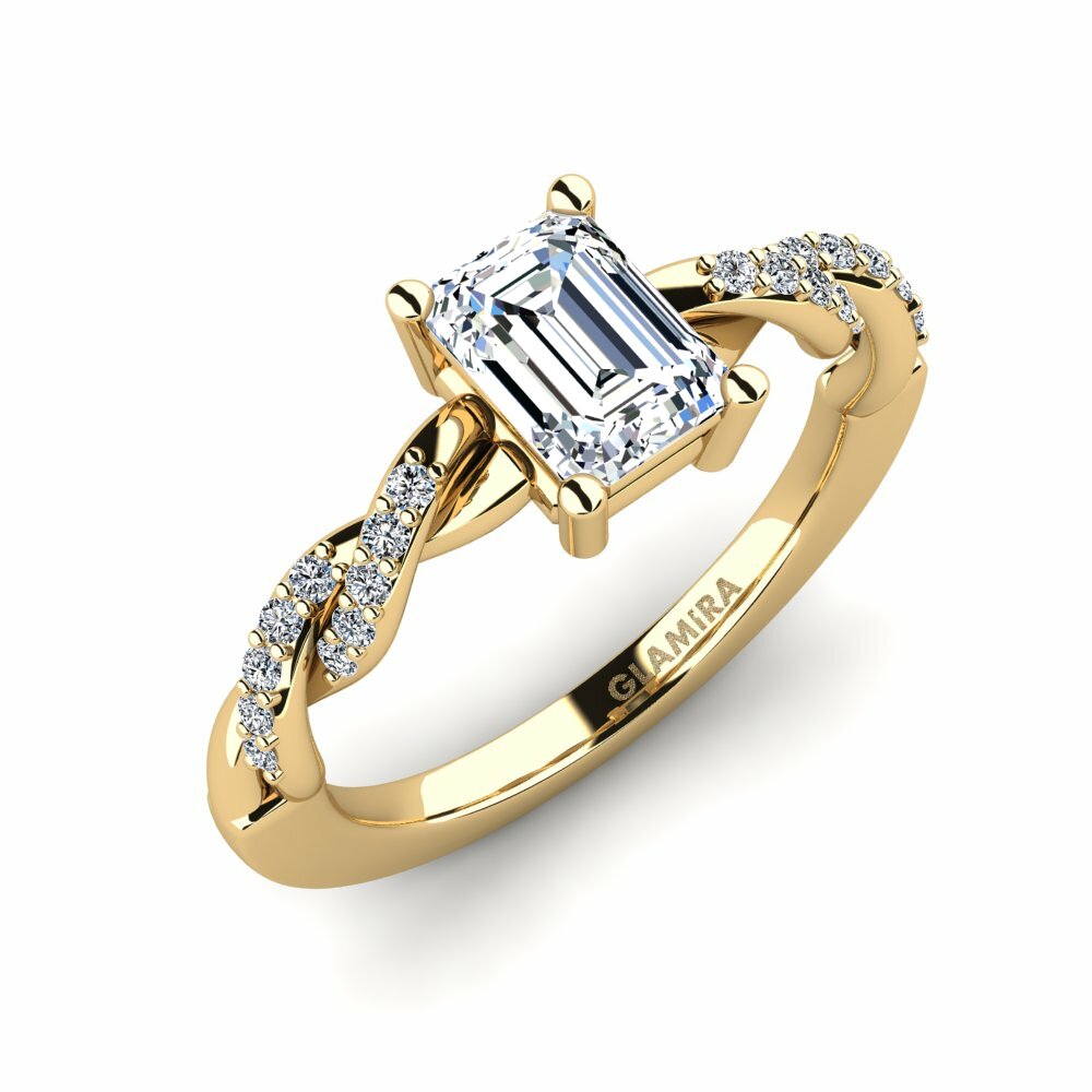 Emerald Cut Engagement Ring Wicat - Emerald