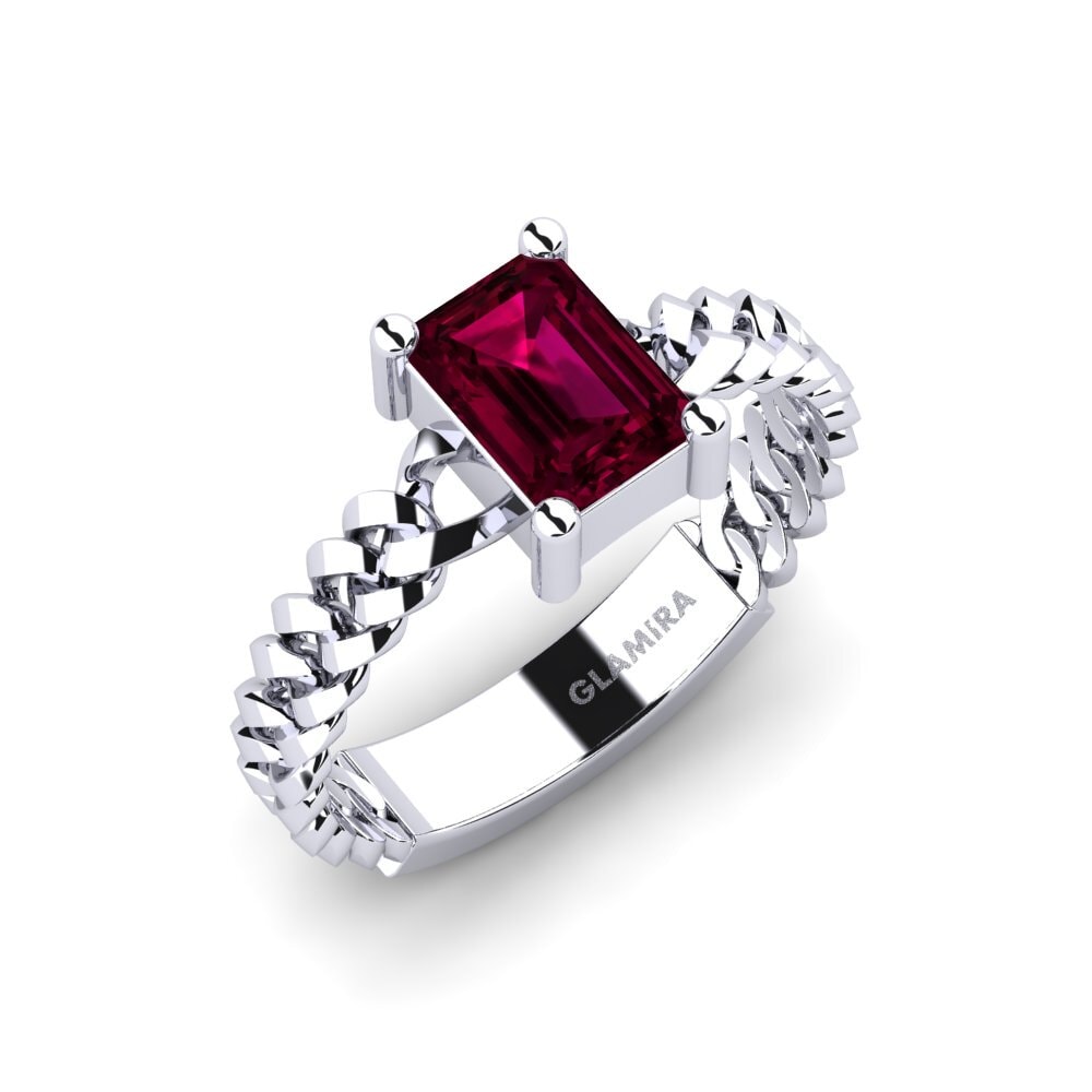Grenat de Rhodolite Bague de fiançailles Ducta - Emerald
