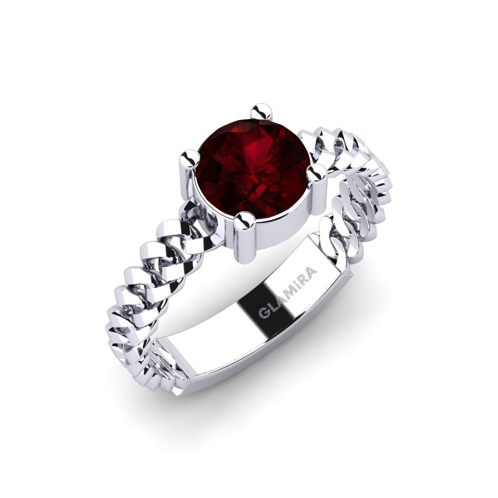 Garnet Engagement Ring Ducta - Round