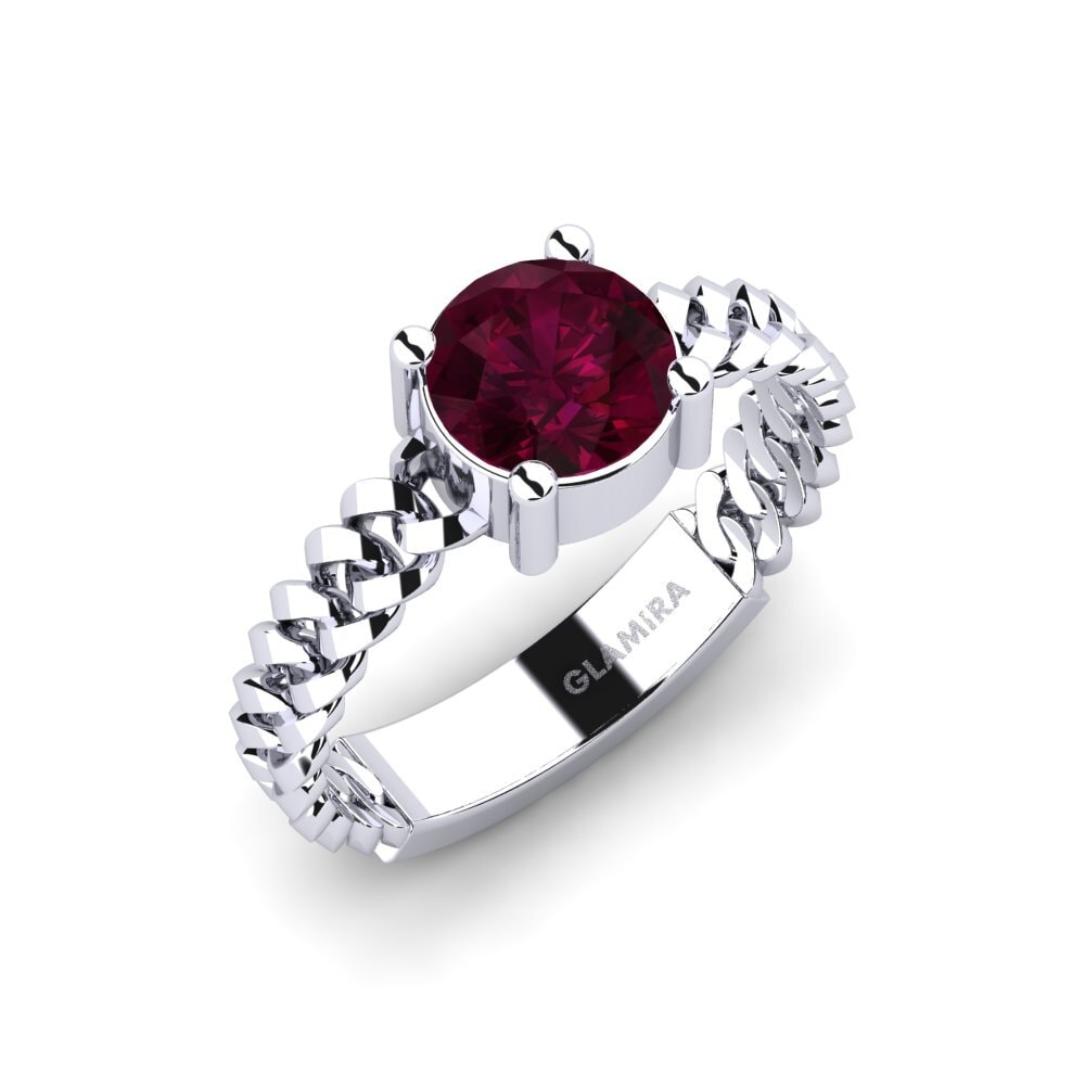 Grenat de Rhodolite Bague de fiançailles Ducta - Round