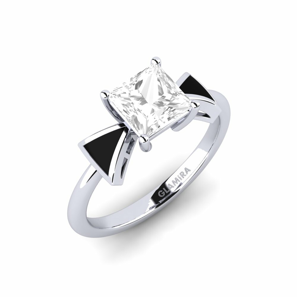 White Topaz Engagement Ring Fratina - Princess