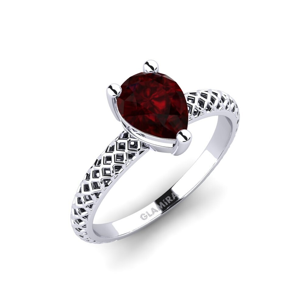 Grenat Bague de fiançailles Weliach Pear