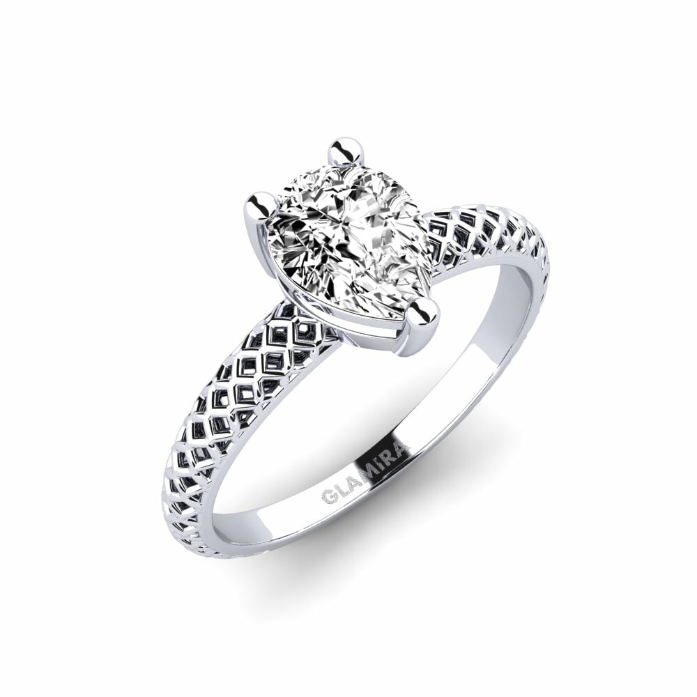 Pear Moissanite Engagement Ring Weliach Pear