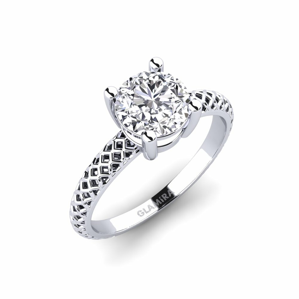 Lab Grown Diamond Engagement Ring Weliach Round