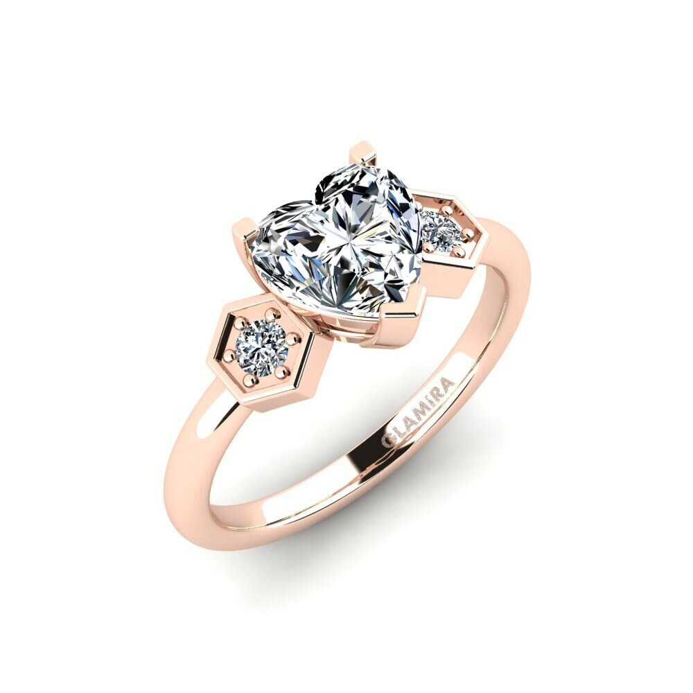 Red heart diamond ring shop