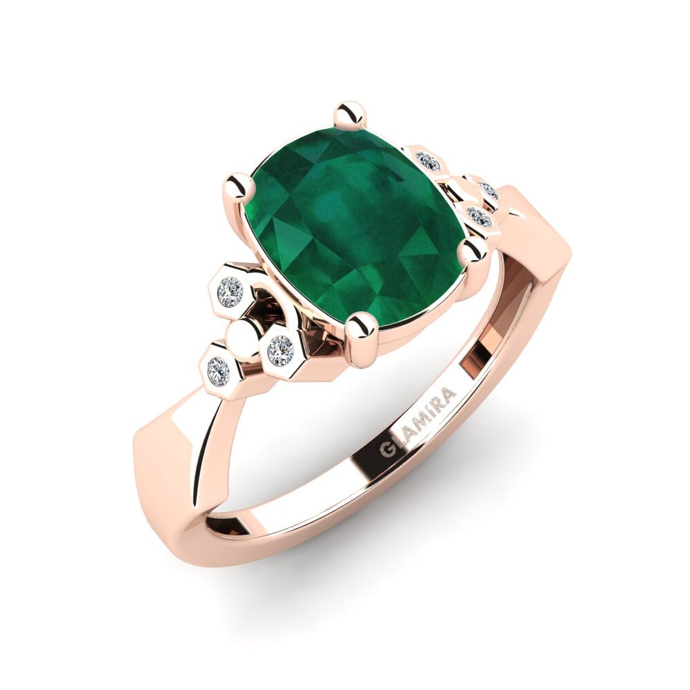Émeraude Bague de fiançailles Neties - Cushion