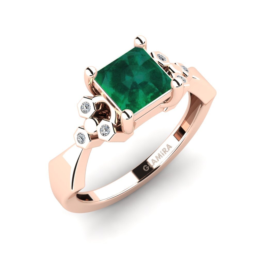 Émeraude Bague de fiançailles Neties - Princess