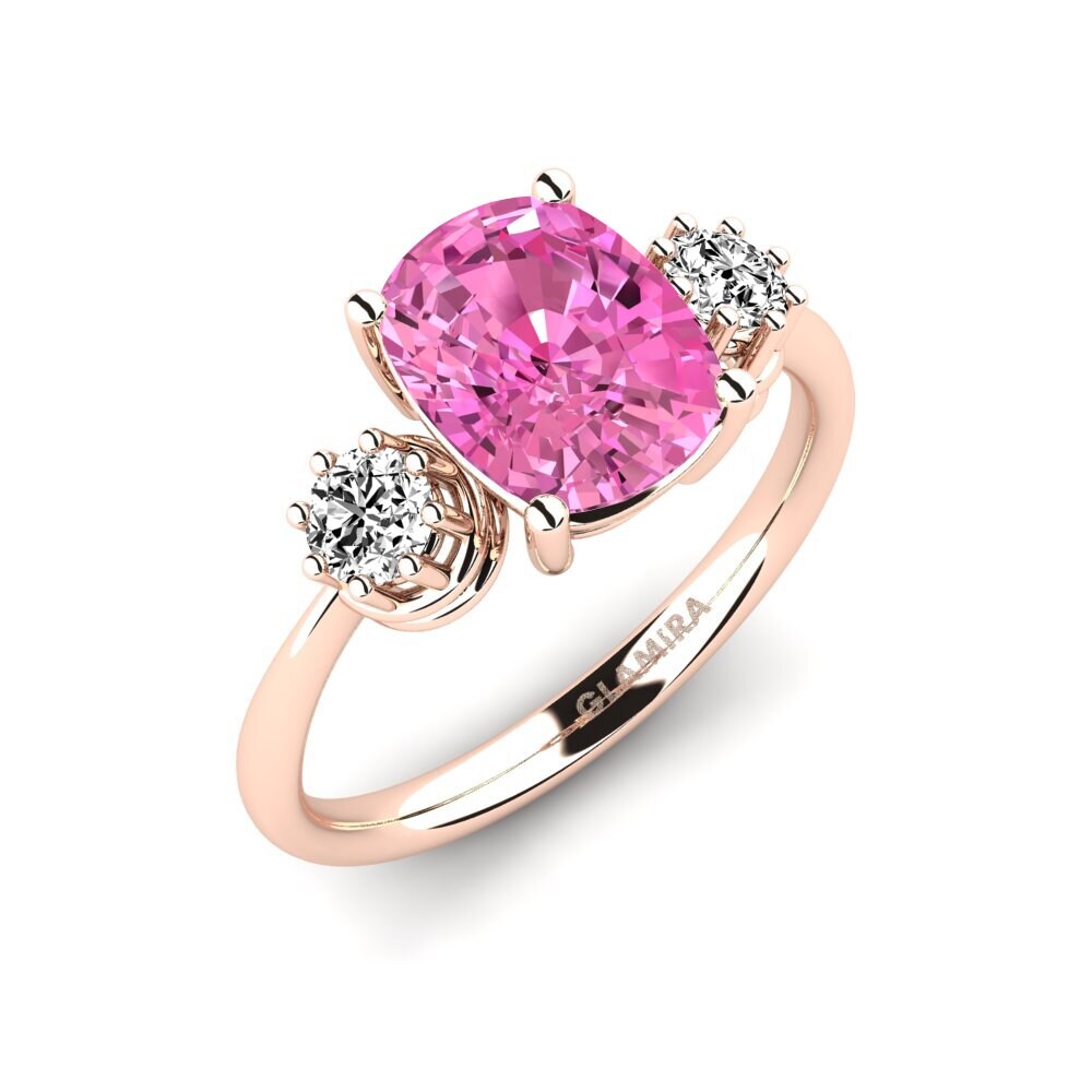 Cushion Pink Topaz Engagement Ring Nystat - Cushion