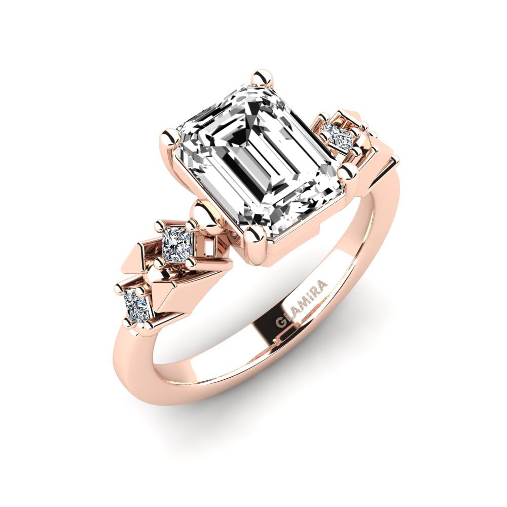 Moissanite Engagement Ring Sevipa - Emerald