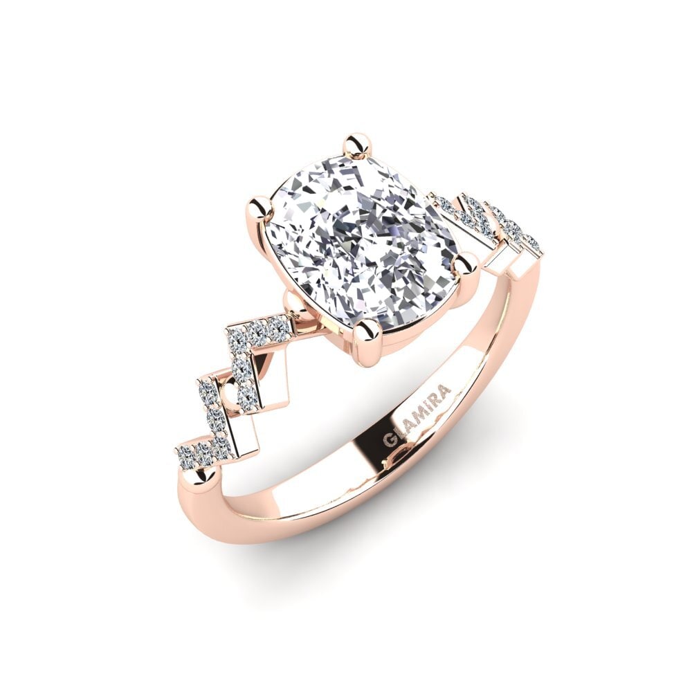 Cushion Lab Grown Diamond Engagement Ring Wollega - Cushion